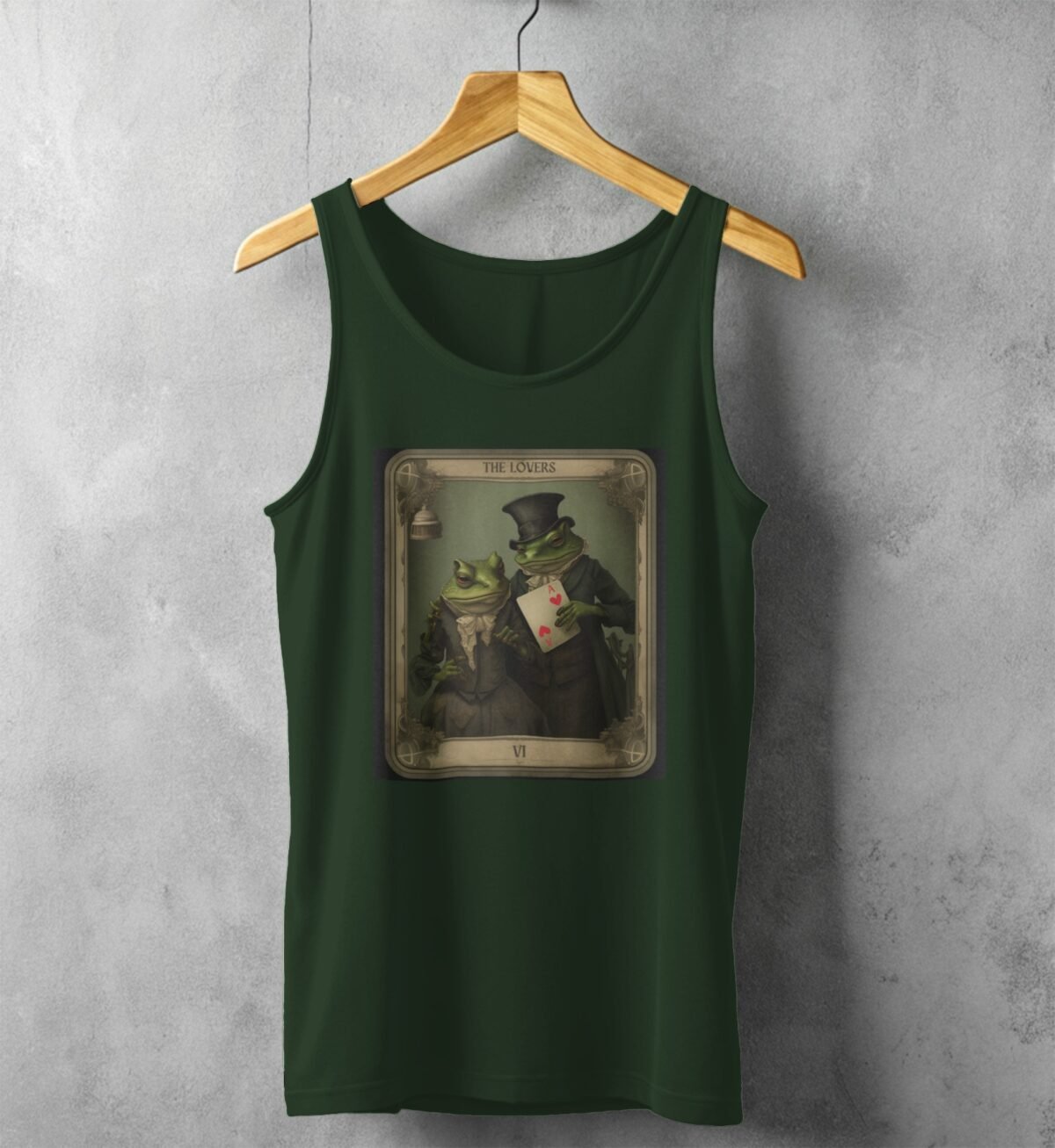 sweet amphibian love tarot card reading elegant tank top design, variation 5