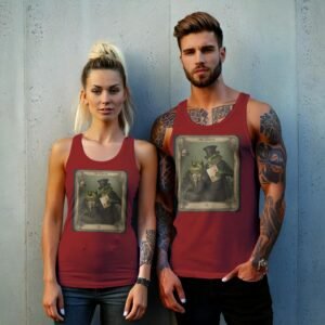 sweet amphibian love tarot card reading elegant tank top design, variation 8