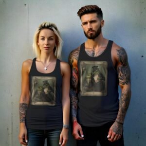 sweet amphibian love tarot card reading elegant tank top design, variation 9