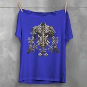 Symbolic Bones Mysterious Runes Skeleton Ritual Artistic Gothic Look t-shirt - 3