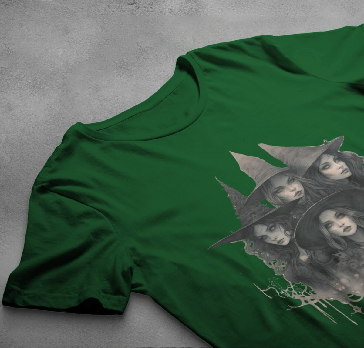 theogham witches sabbath gothic art illustration t-shirt design, variation 6