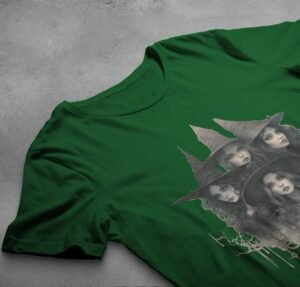 theogham witches sabbath gothic art illustration t-shirt design, variation 6