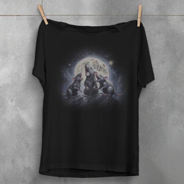 rat chorus moonlight ethereal night sky cute t-shirt design, variation 1