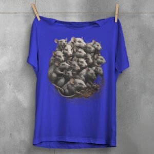 beautiful rats king gather together perfect scene t-shirt design, variation 3