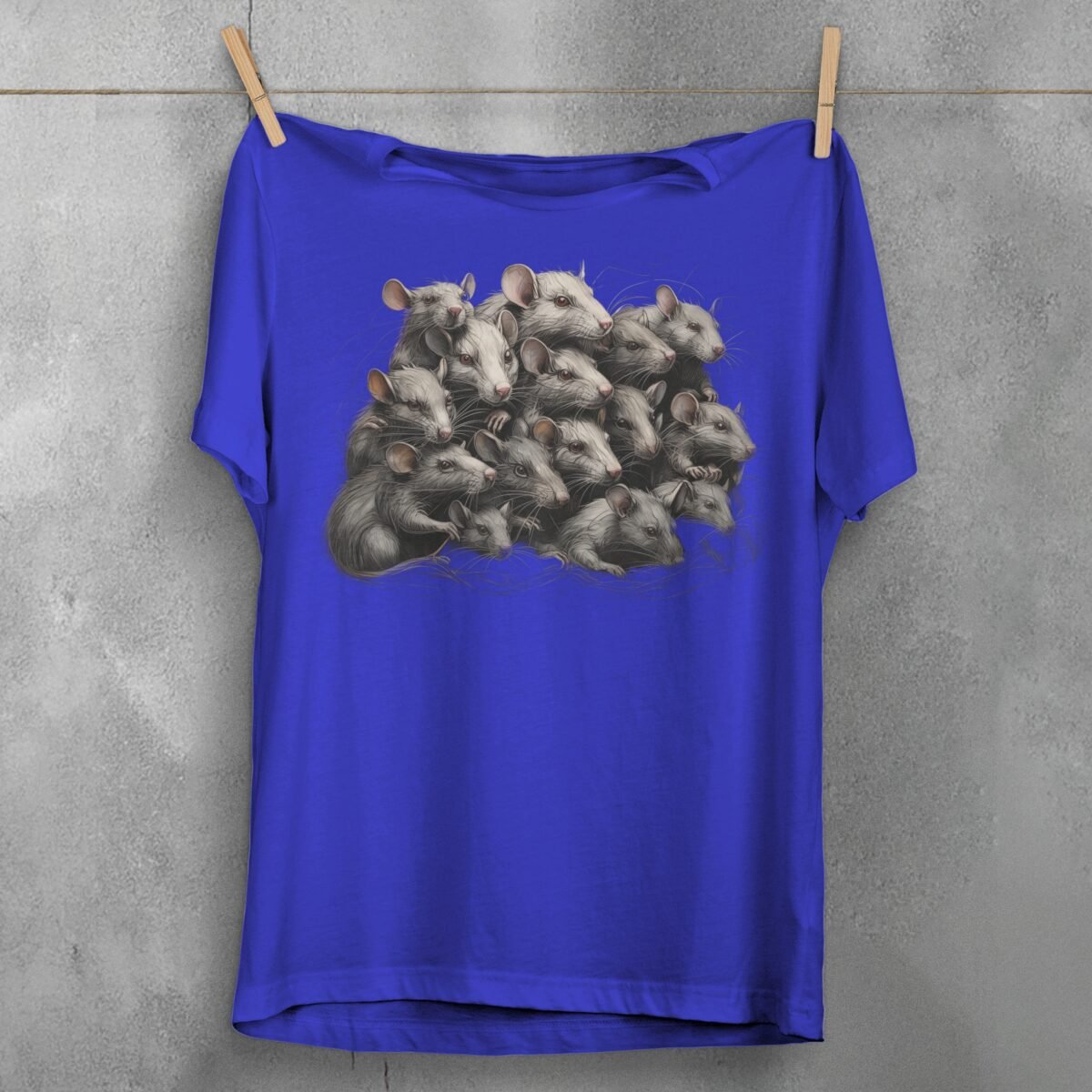 gathering rats king rat lover cute t-shirt design, variation 3