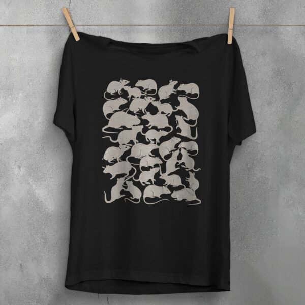 many rats elegant design creepy cute rodent t-shirt design, variation 1