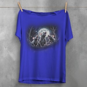 enchanting moonlit rat trio serenade underneath moonlight t-shirt design, variation 3