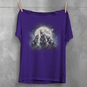 rat chorus moonlight ethereal night sky cute t-shirt design, variation 5