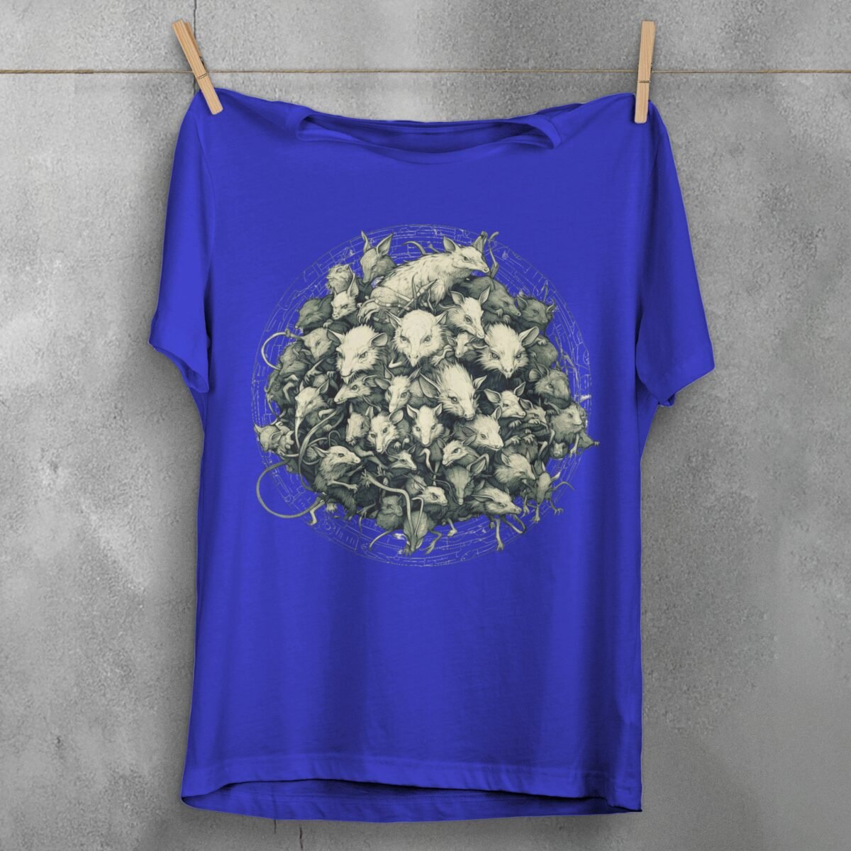 colony rat faces together unique shirt design, variation 3