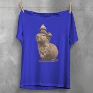 enchanting journey tiny hats cute rat t-shirt design, variation 3