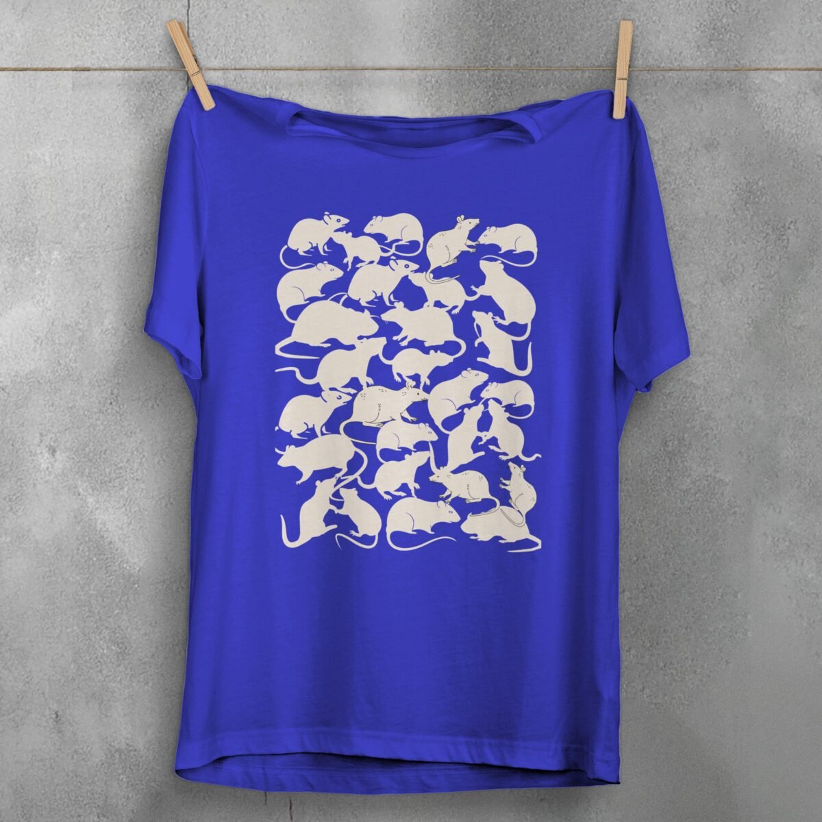 many rats elegant design creepy cute rodent t-shirt design, variation 3