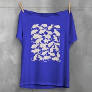 many rats elegant design creepy cute rodent t-shirt design, variation 3