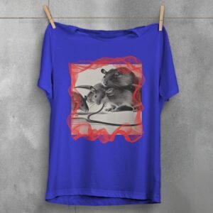 three shadowed rats together pale grey shirt design, variation 3