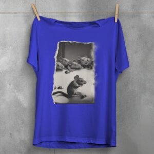 whimsical whispers little rat friends aesthetic t-shirt design, variation 3