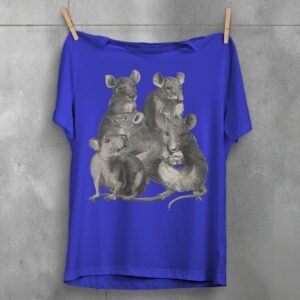 curious rat collective pastel creepy cute t-shirt design, variation 3