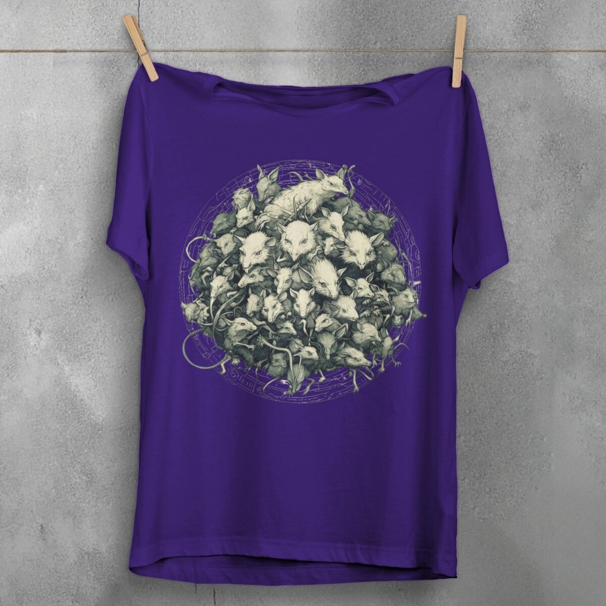 colony rat faces together unique shirt design, variation 5