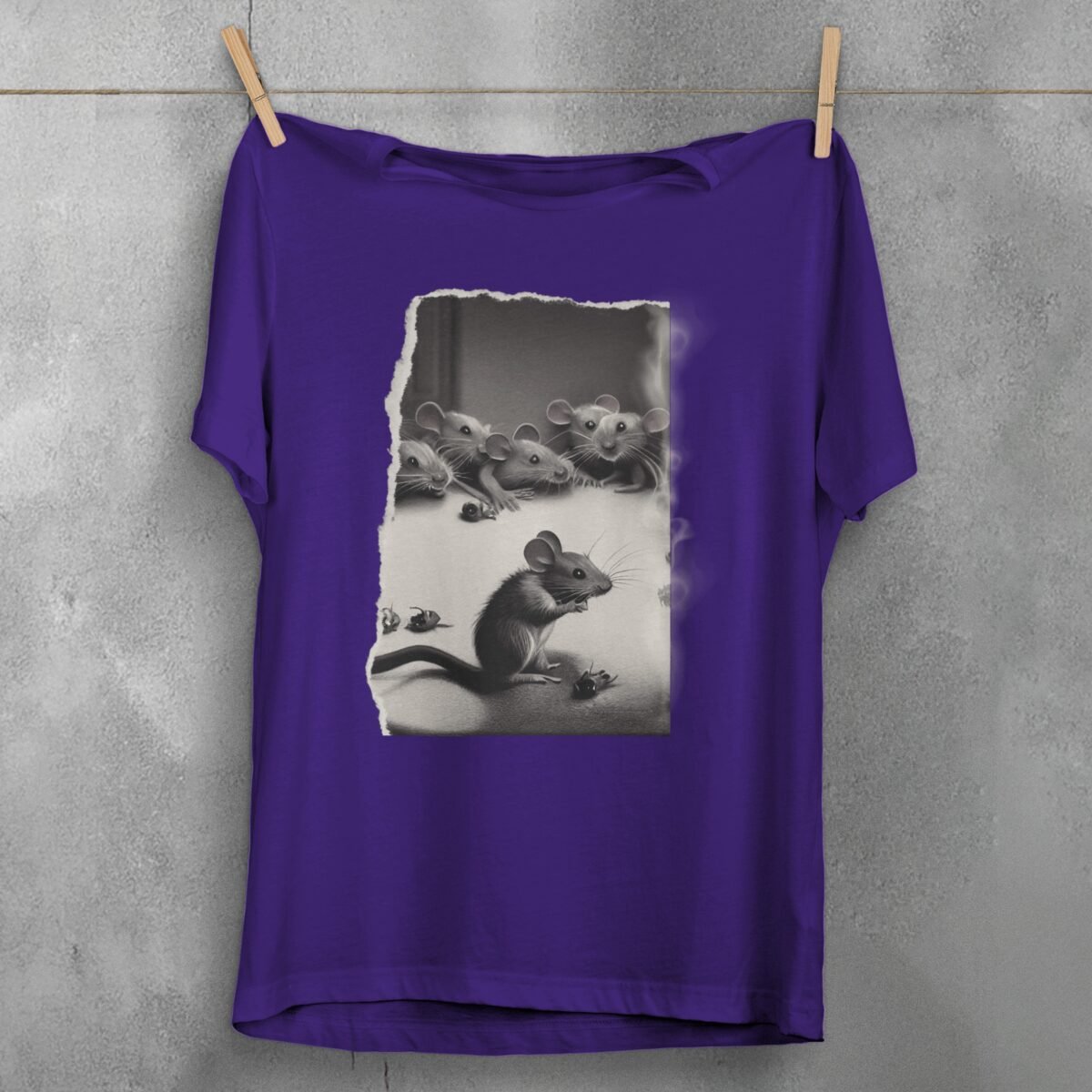 whimsical whispers little rat friends aesthetic t-shirt design, variation 5