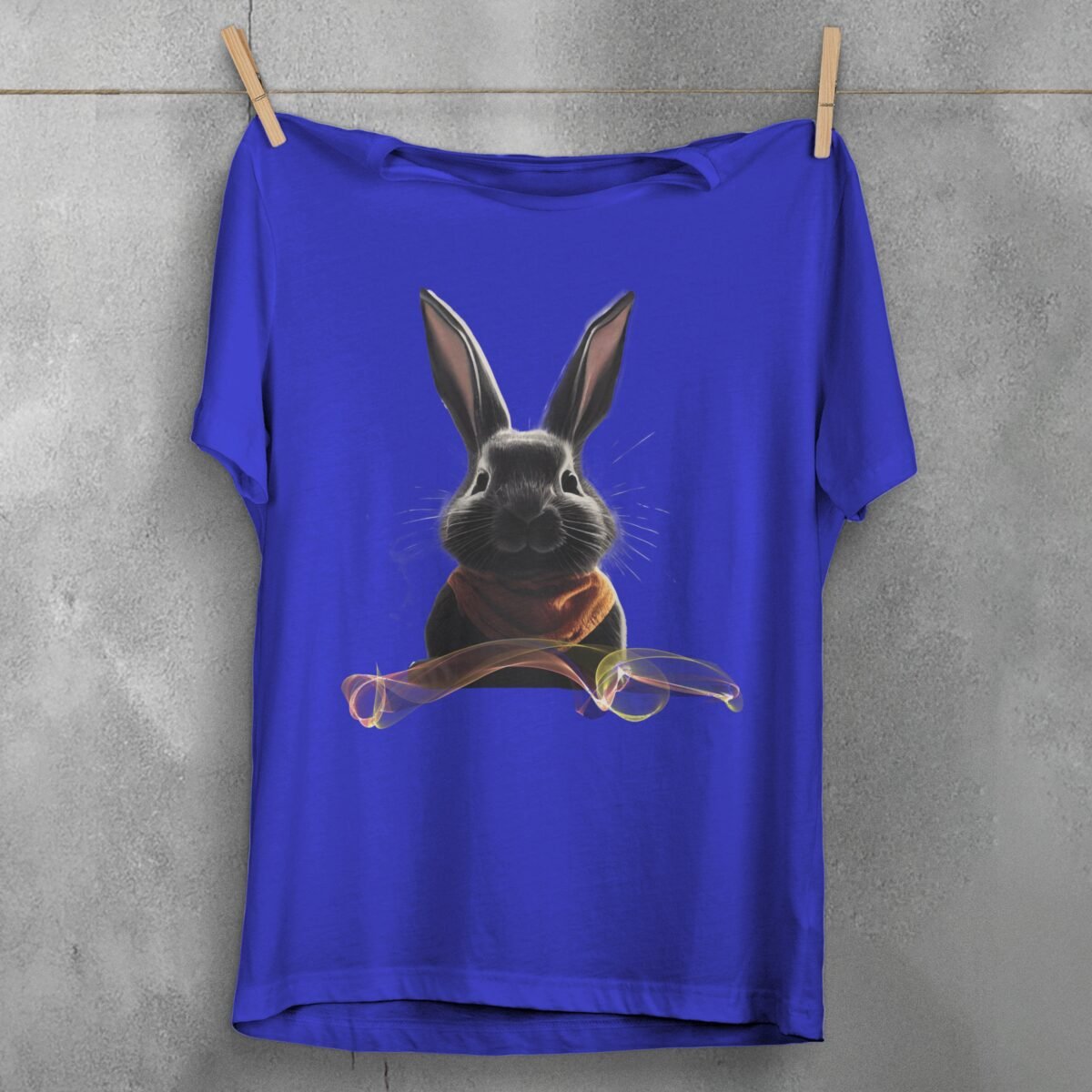mysterious rabbit abstract design lovely cute animal t-shirt design, variation 3