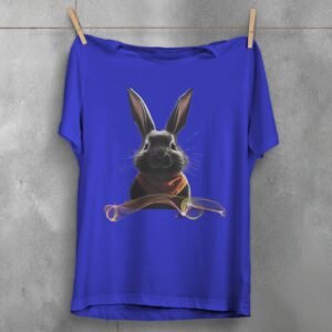 mysterious rabbit abstract design lovely cute animal t-shirt design, variation 3