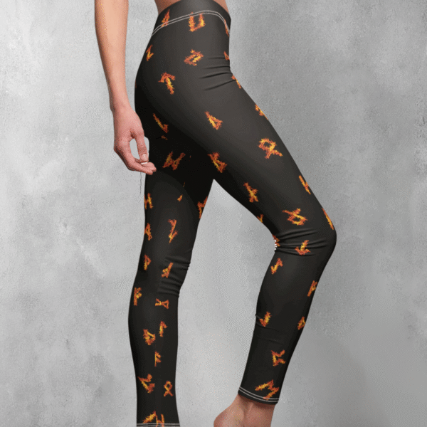Viking runes ignited mystical power ancient wisdom seekers solace leggings - 1