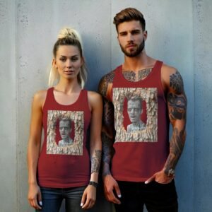 viking soul woods emerging fantasy art tank top design, variation 8