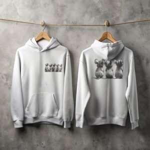 Whispers of Curiosity The Cute Rats Rodent Brotherhood Dark Hoodie - 2