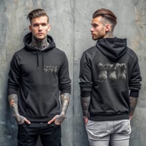Whispers of Curiosity The Cute Rats Rodent Brotherhood Dark Hoodie - 3