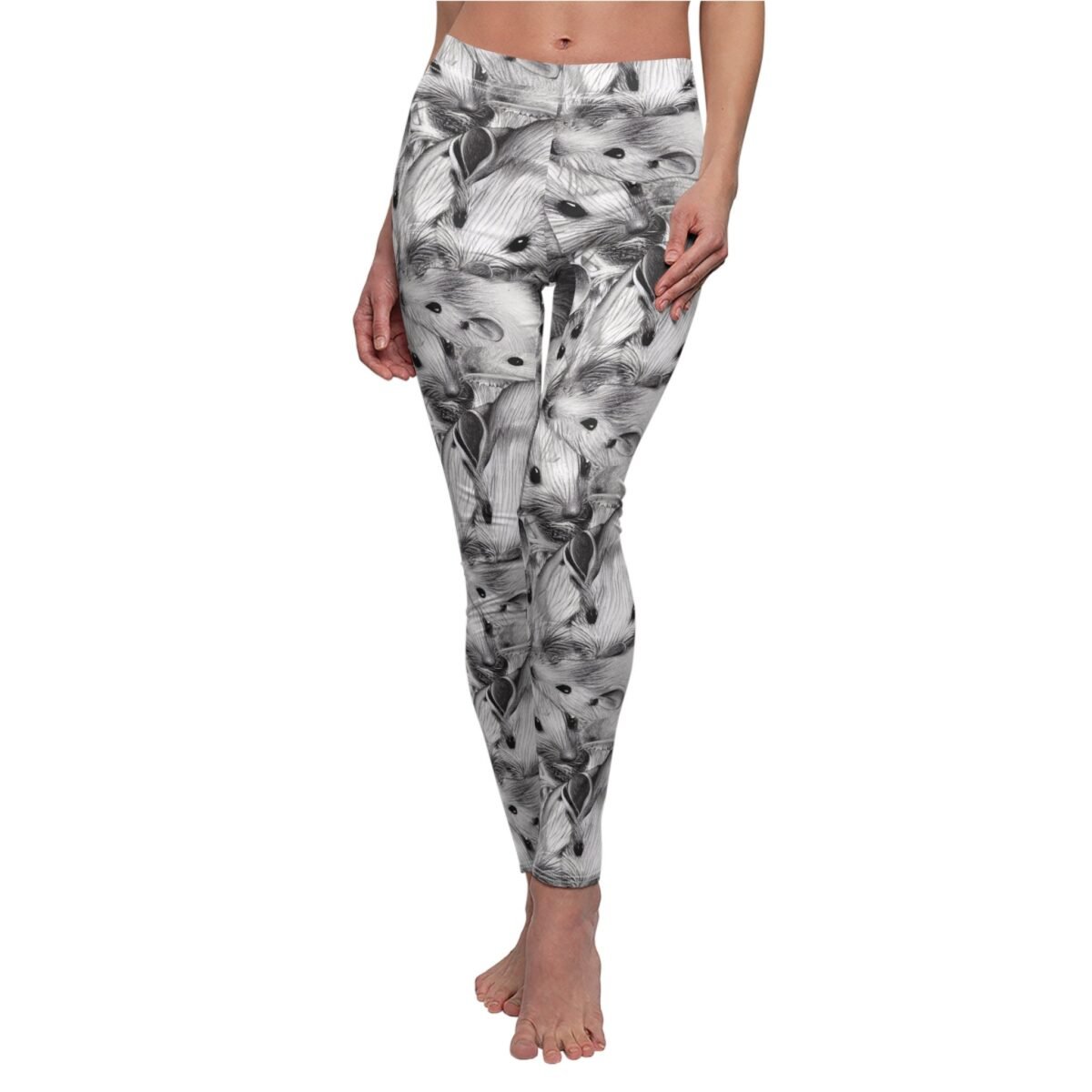 Whispers Fawn Rats Shadows Woodland Animal Creature Comfort Leggings - 2