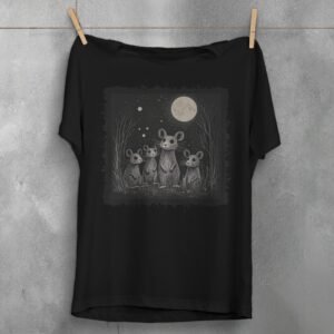 whispers moon rats night gathering t-shirt design, variation 1