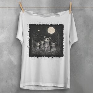 whispers moon rats night gathering t-shirt design, variation 2