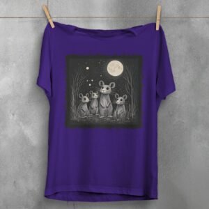 whispers moon rats night gathering t-shirt design, variation 5