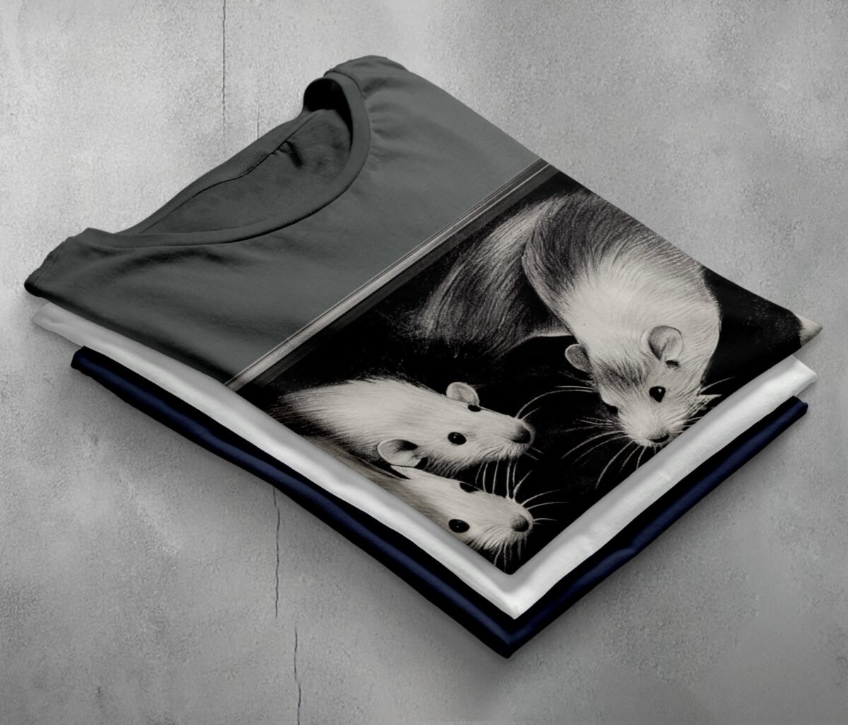 whispers shadow council rat kind t-shirt design, variation 7