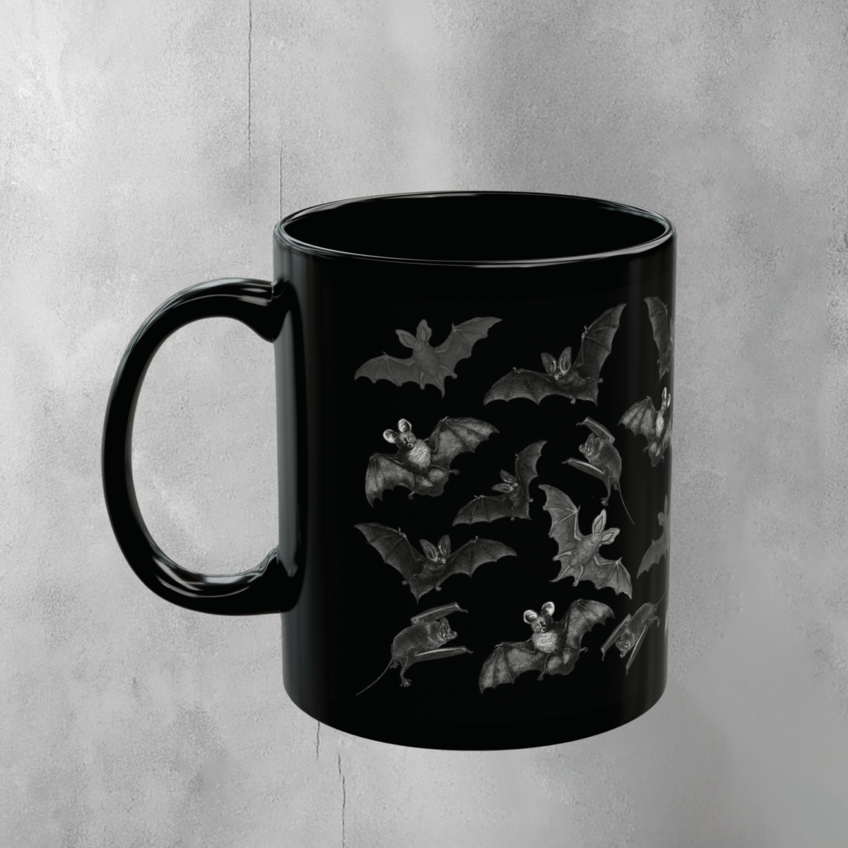 Winged Bats whispers of the night a dark fantasy mug - 1