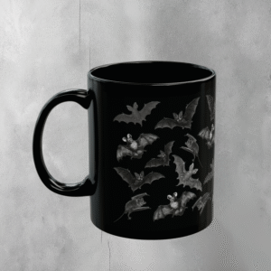 Winged Bats whispers of the night a dark fantasy mug - 1