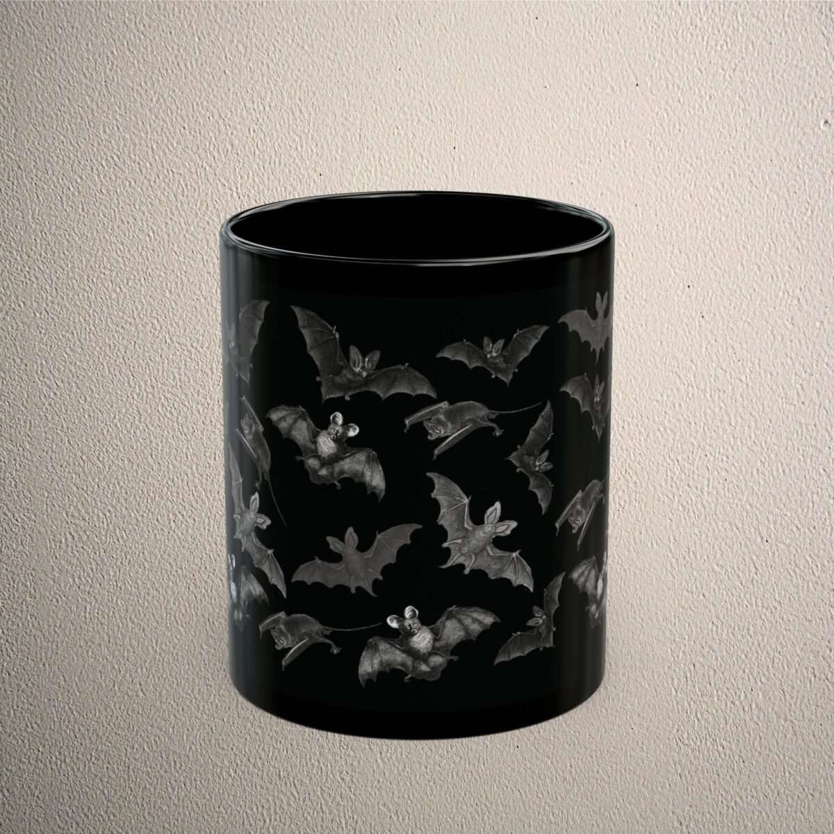 Winged Bats whispers of the night a dark fantasy mug - 2
