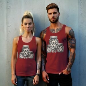 witch curiosities jar eyeballs gothic creepy aesthetic t-shirt design, variation 8