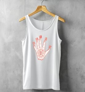 witch hand holds ancient mysteries unlock destiny sacred key t-shirt design, variation 4