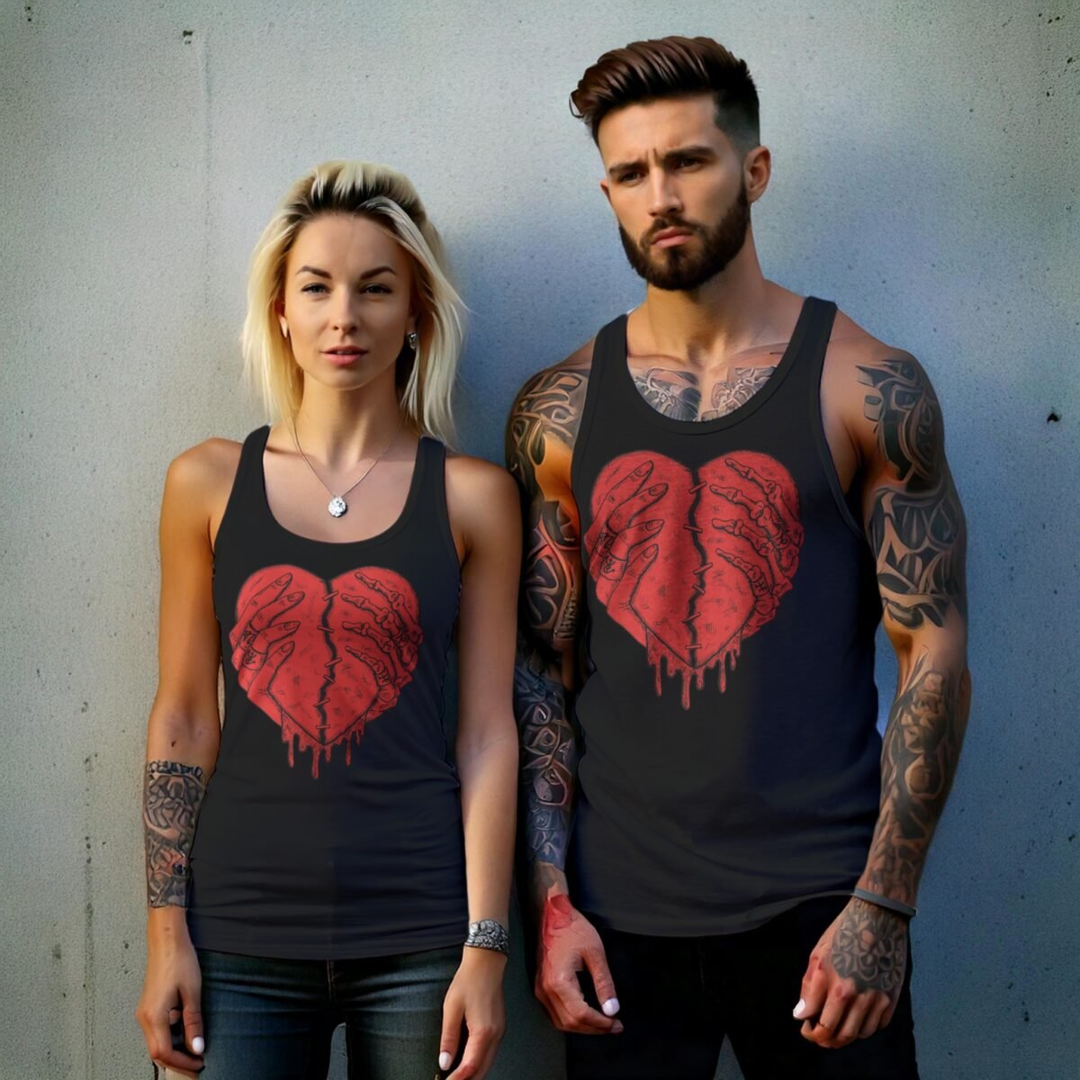 witch rebuilt heart skeleton human hands love remains t-shirt design, variation 9